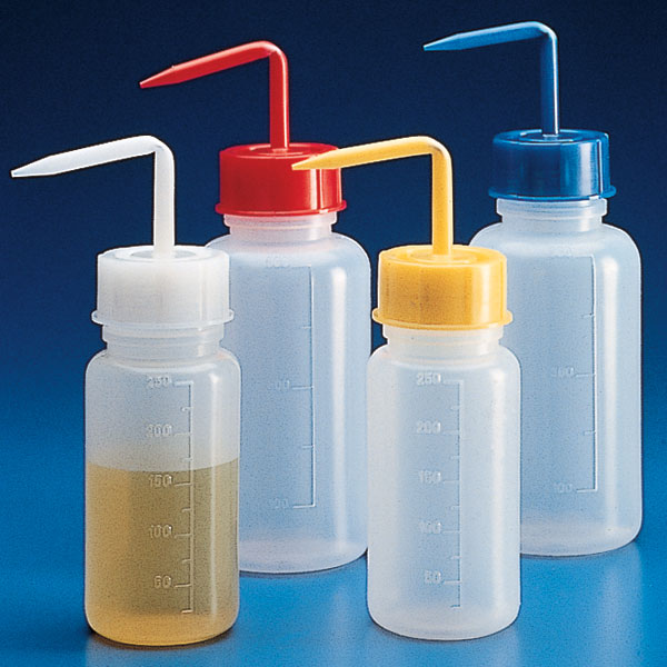 Wash bottle, 500mL, yellow CS/10 | GLO1-601638Y