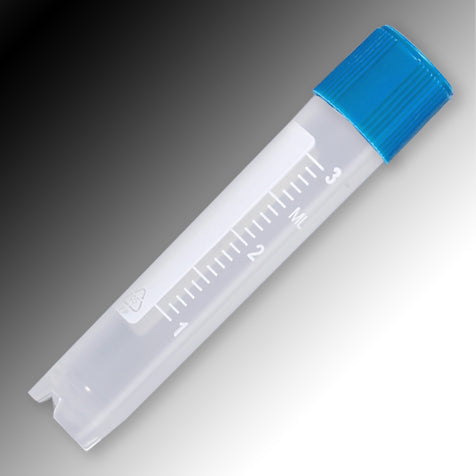 Sample tube, 3mL, PP, external threads, SS, PG | GLO1-6053