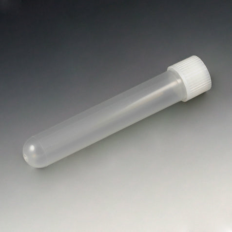 Test tube, 16x100mm (12mL) PP, attached natural screwcap | GLO1-6180