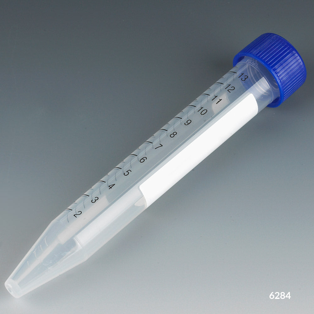 Centrifuge tube, 15mL, PP, PG, blue separate screw cap | GLO1-6284