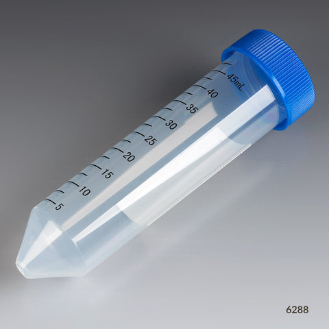 Centrifuge tube, 50mL, PP, PG, blue A-SC, STR, 25/bag | GLO1-6288