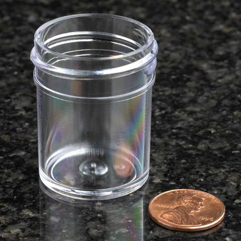 Jar, 15mL, PS, 33mm wide, screwcap #6410 sep. 2024/case | GLO1-6362