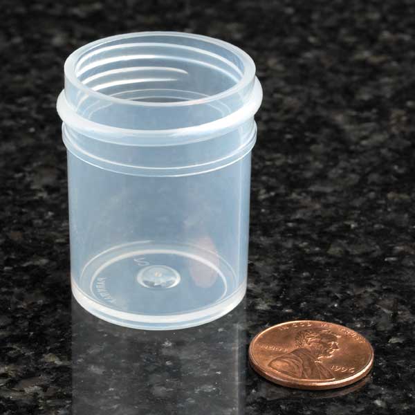 Jar, 15mL, PP, 33mm wide, screwcap #6410 sep. 2024/case | GLO1-6363