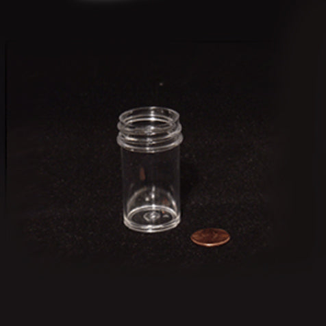 Jar, 25mL, PS, 33mm wide, screwcap #6410 sep. 1452/case | GLO1-6364