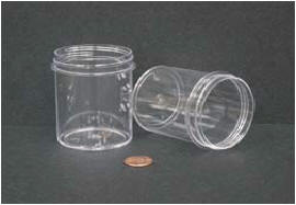 Jar, 120mL, PS, 58mm wide, screwcap #6414 sep. 280/case | GLO1-6376