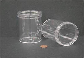 Jar, 240mL, PS, 70mm wide, screwcap #6415 sep. 150/case | GLO1-6386