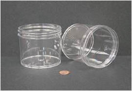 Jar, 360mL, PS, 89mm wide, screwcap #6416 sep. 112/case | GLO1-6396