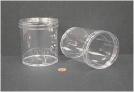 Jar, 480mL, PS, 89mm wide, screwcap #6416 sep. 84/case | GLO1-6398