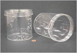 Jar, 1200mL, PS, 120mm wide, screwcap #6417 sep. 30/case | GLO1-6408