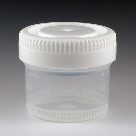 Tite-Rite container, 40mL, PP, 48mm white S-SC, MG | GLO1-6520