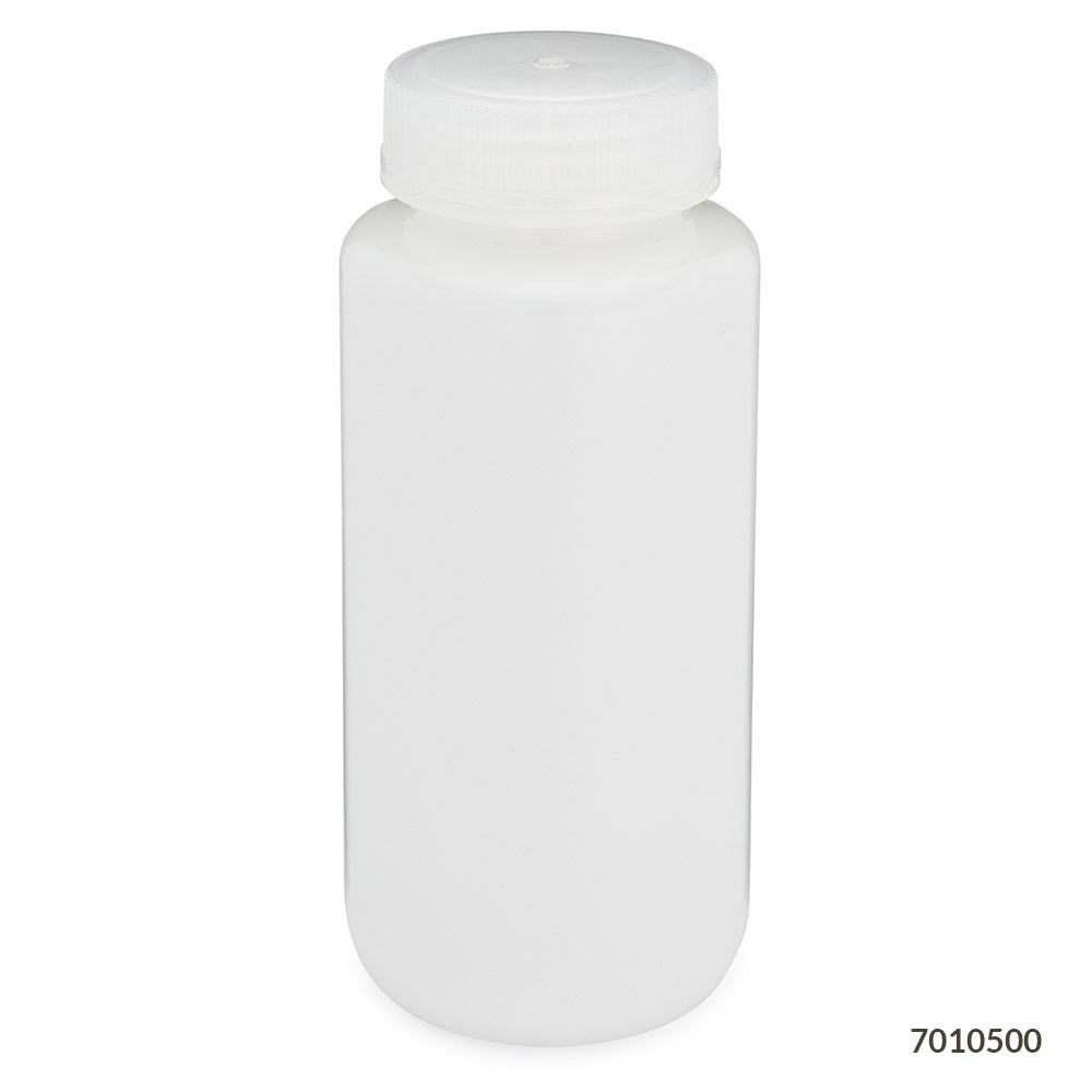 Bottle, Wide Mouth, Round, HDPE, 500mL,  | GLO1-7010500