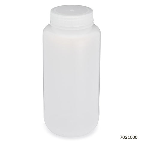 Bottle, Wide Mouth, Round, LDPE, 1000mL,  | GLO1-7021000