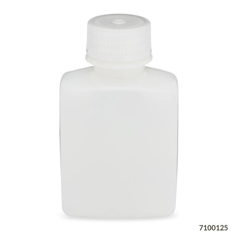 Bottle, Wide Mouth, Rectangular, HDPE, 125mL,  | GLO1-7100125