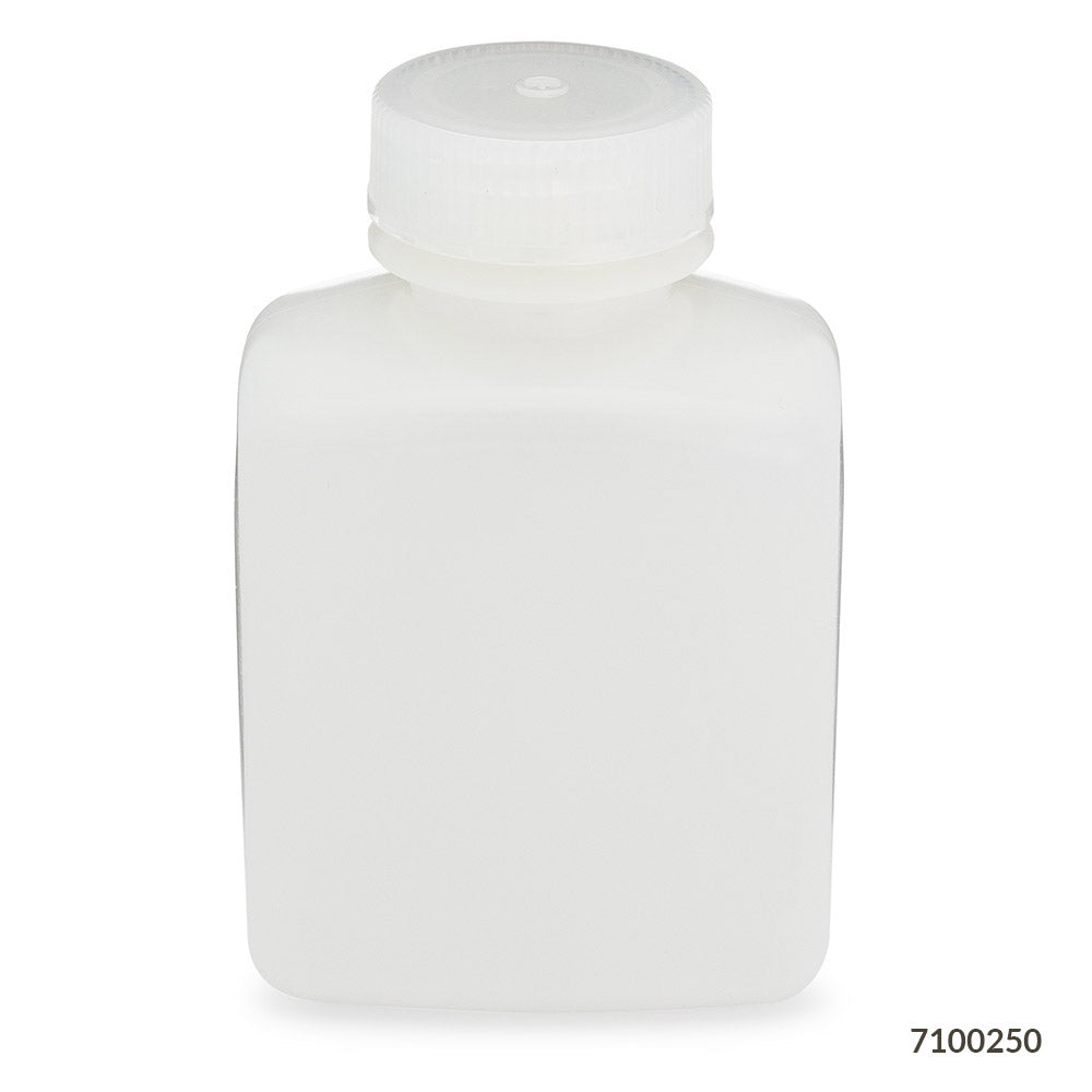 Bottle, Wide Mouth, Rectangular, HDPE, 250mL,  | GLO1-7100250