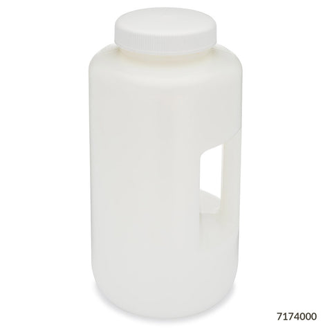 Bottle, Wide Mouth with Handle, Round, HDPE, 4L,  | GLO1-7174000