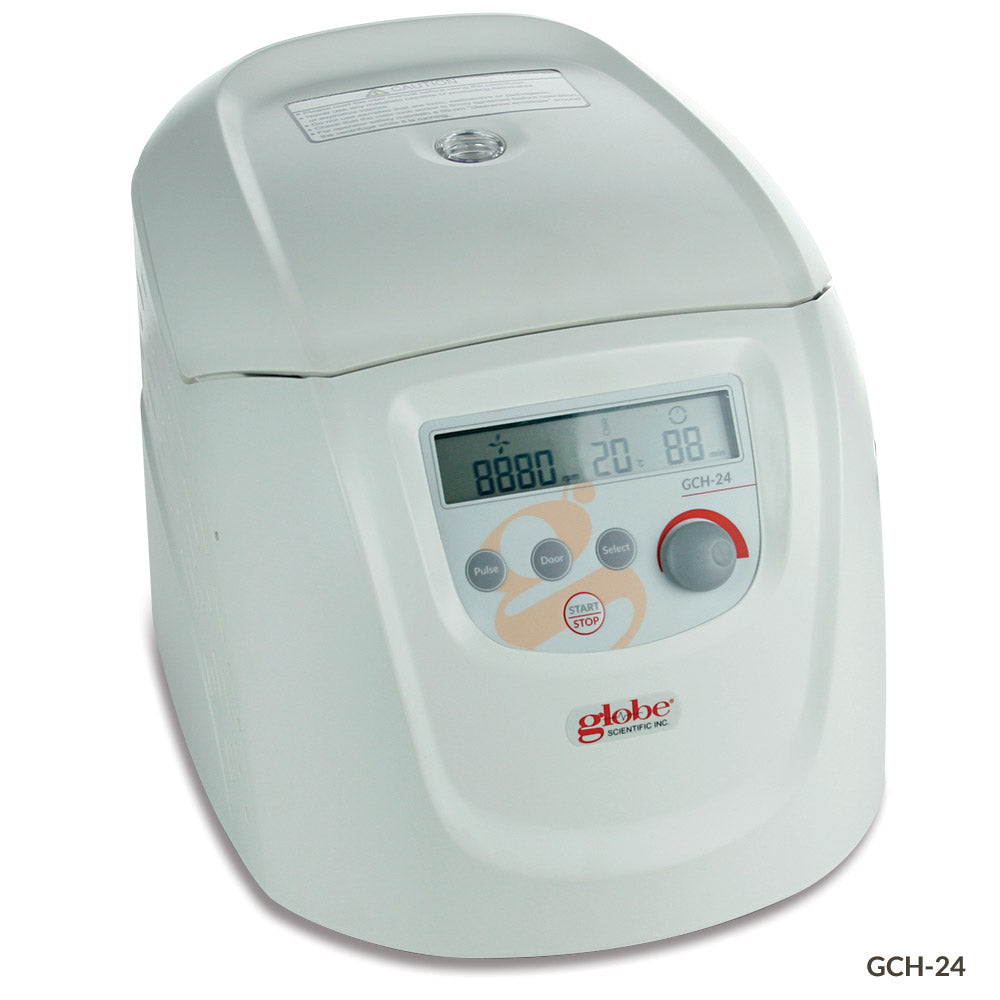 Centrifuge, Hematocrit, 24-Place, 120v, 60Hz, with US Plug, 24-place rotor, reading disk | GLO1-GCH-24