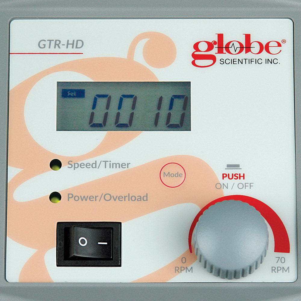 Tube Rotator, Horizontal, Digital,120-240v,50/60Hz, Includes 16 x 50mL Vertical Tube Holder | GLO1-GTR-HD