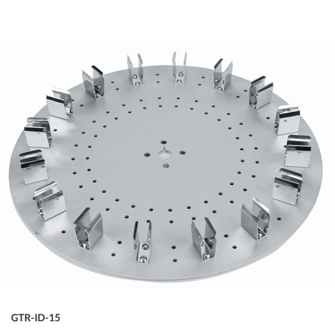 Tube Holder Disk, GTR-ID Series Rotators, 16-Place Disk, for 15mL Centrifuge Tubes | GLO1-GTR-ID-15