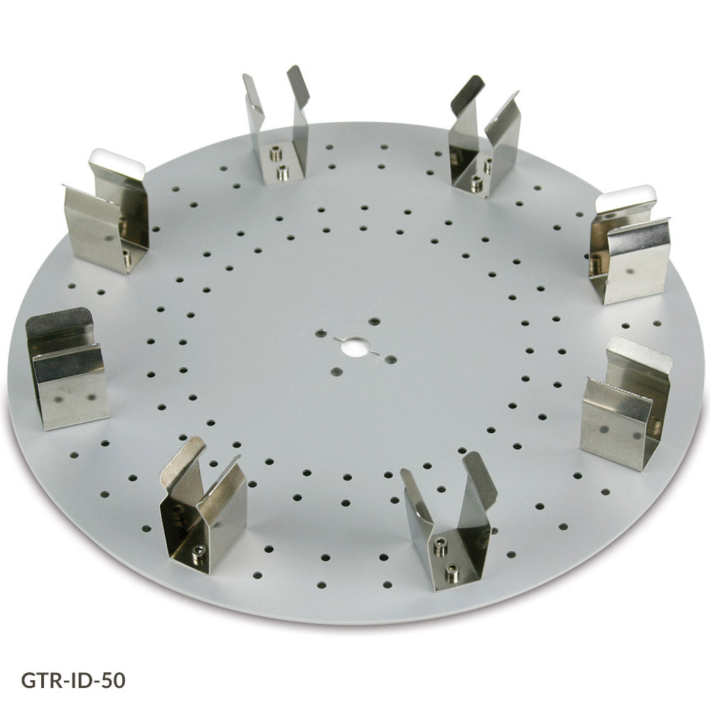 Tube Holder Disk, GTR-ID Series Rotators, 8-Place Disk, for 50mL Centrifuge Tubes | GLO1-GTR-ID-50