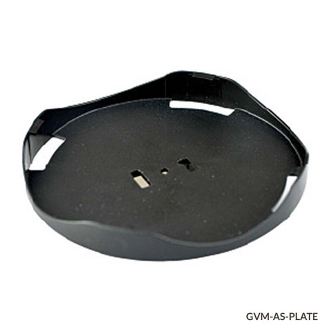 Plate Adapter, Round, 100mm, GVM Series, for use w Foam Tube Adptrs & Dimpled Pad | GLO1-GVM-AS-PLATE