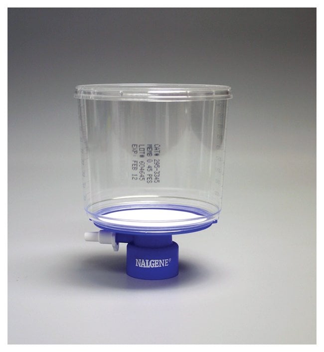 500 mL Rapid-Flow™ Bottle Top Filter 0.45 µm aPES membrane, 75mm dia 33mm neck | Nalgene 295-3345