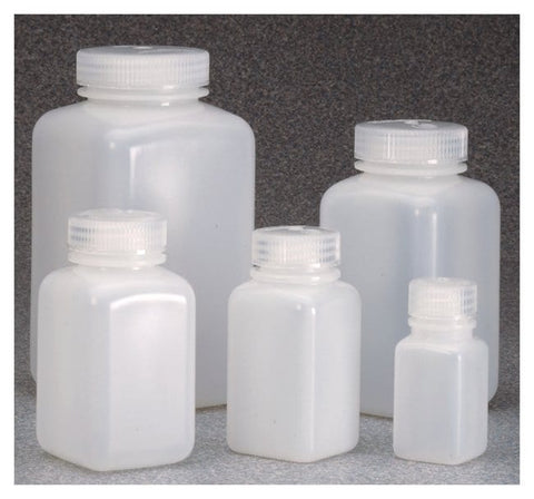 Bottle, Wide Mouth, Square - HDPE 2 oz / 60 mL (28-415) | Nalgene 312114-0002