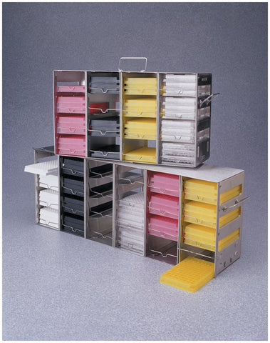 Horizontal Microwell Plate Rack SS16-Shelf 4x4 Array 48 plate capacity | Nalgene 5039-0048