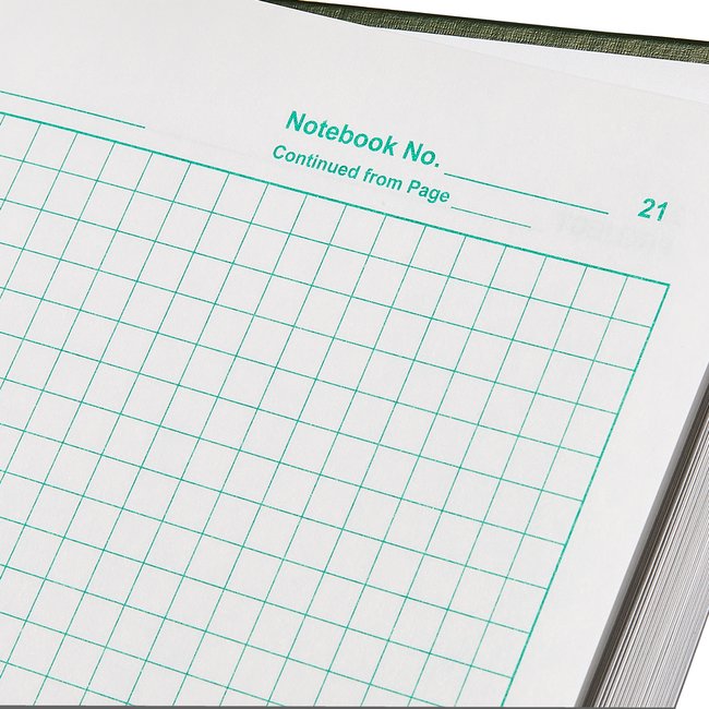 Lab Notebook Paper Gridded 21.6 x 27.9 cm | Nalgene 6301-1000