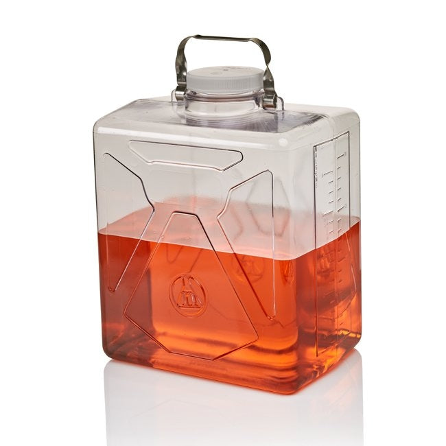 Clearboy Transparent Carboy Rect w/SS Handle PC 9L | Nalgene DS2213-0020