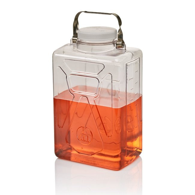 Clearboy Transparent Carboy Rect w/SS Handle PC 9L | Nalgene DS2213-0020