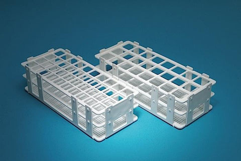 PLASTIC TEST TUBE RACKS, WET/DRY, FOR 16MM TUBES, 60 PLACES | UNI1-77902