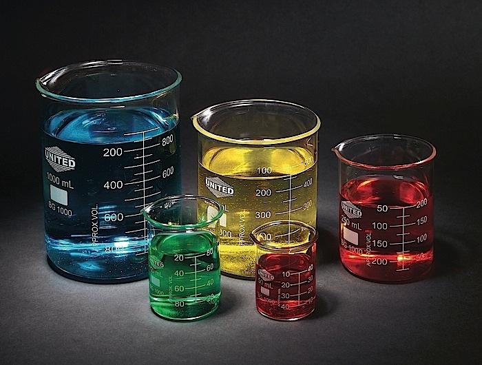 GLASS BEAKER SET, BOROSILICATE | UNI1-BGSET5