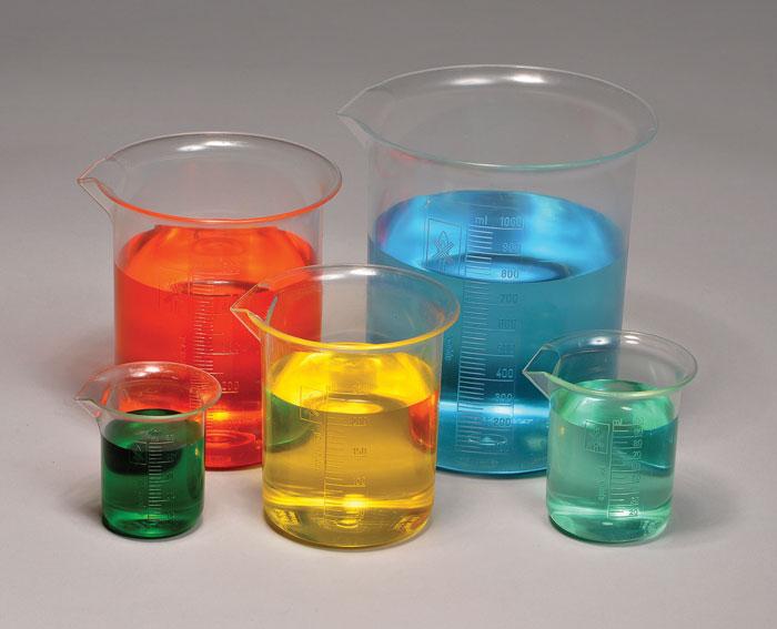 PLASTIC BEAKER SET OF 5, PMP | UNI1-BMSET5