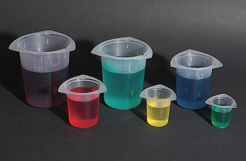 TRI-CORNER BEAKERS, POLYPROPYLENE (PP), 50ML | UNI1-BTC0050