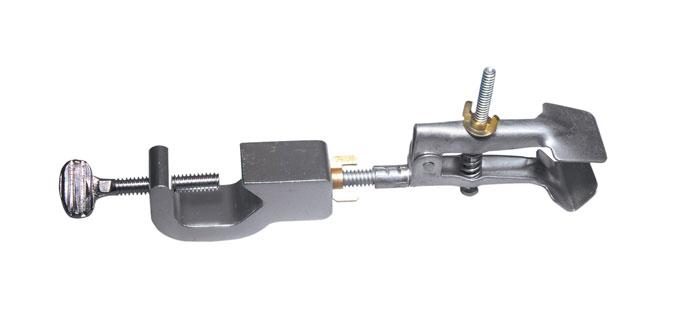 BURETTE CLAMP WITH BOSS HEAD, UNCOATED JAWS | UNI1-COBR3-U