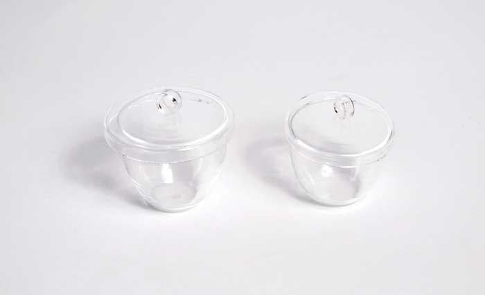 CRUCIBLES, GLASS, 15ML (LID ONLY) | UNI1-CQP015-L