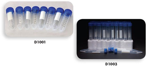 CENTRIFUGE TUBE, CONICAL BOTTOM, PP/HDPE, 50 ML, STERILE | UNI1-D1001