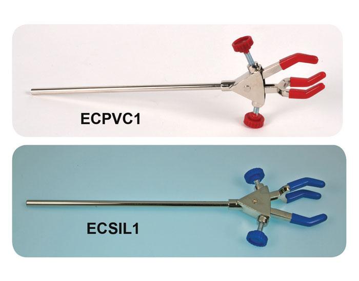 3-PRONG EXTENSION CLAMP, WITH ROD, PVC COATED GRIPS | UNI1-ECPVC1