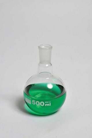 BOILING FLASKS, FLAT BOTTOM, GROUND GLASS JOINTS, BOROSILICATE GLASS, 3000ML | UNI1-FFB058-3000