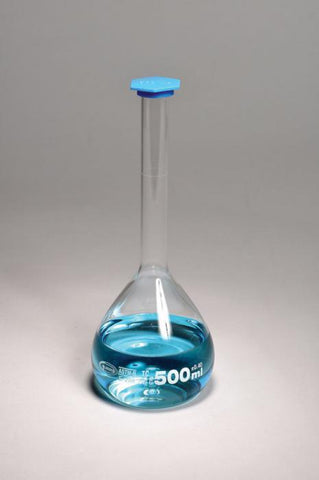 VOLUMETRIC FLASK, CLASS B, SNAP CAP, 1000ML | UNI1-FG5581-1000