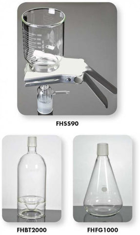 VACUUM BOTTLE, 2000ML CAPACITY, WITH GROUND GLASS JOINTS | UNI1-FHBT2000