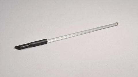 GLASS STIRRING RODS W/ RUBBER POLICEMAN, 5" LONG, 3MM DIAMETER, PK/12 | UNI1-GRPL05