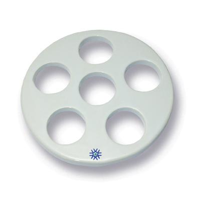 PORCELAIN DESICCATOR PLATE, LARGE HOLES, 230MM DIA. | UNI1-JDP230