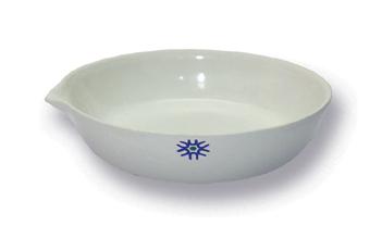 PORCELAIN EVAPORATING DISH, FLAT FORM, 35ML | UNI1-JEF035