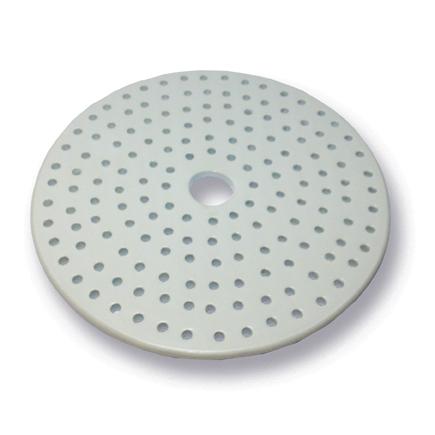 PORCELAIN DESICCATOR PLATE, SMALL HOLES, 140MM DIA. | UNI1-JSD140