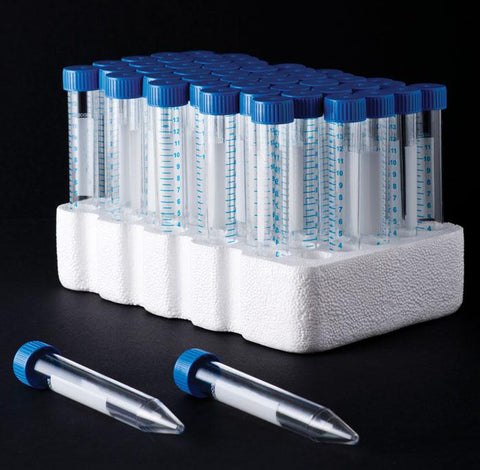 CENTRIFUGE TUBES, 15ML, STERILE, RACKED, 50 X 10 RACKS | UNI1-P10412 
Laboratory Supplies > Plasticware