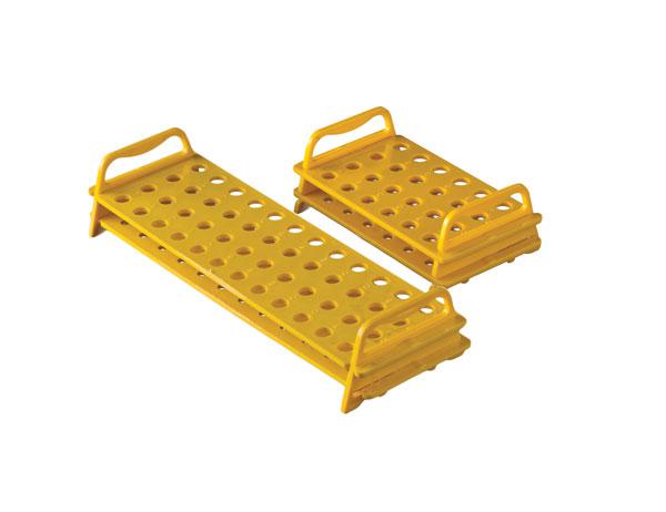 RACK FOR MICRO TUBES, PC, 48 PLACES, YELLOW | UNI1-P20204