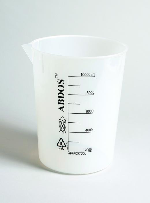 BEAKERS, PRINTED GRADUATIONS, PP, 50ML | UNI1-P50601