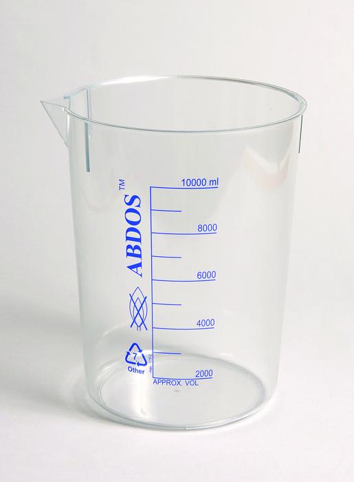 BEAKERS, PRINTED GRADUATIONS, POLYMETHYLPENTENE, PMP, 50ML | UNI1-P50701