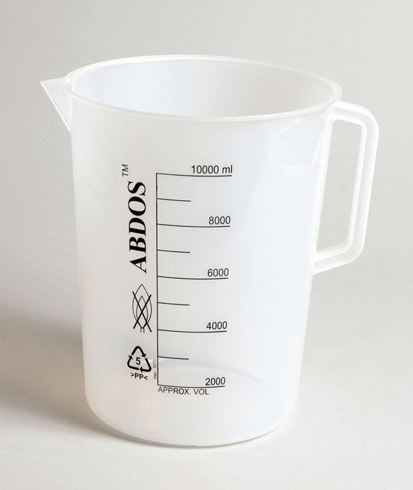 BEAKERS W/HANDLE, PRINTED GRADUATIONS, PP, 100ML | UNI1-P50802